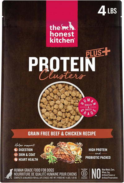 Alimento seco para perros con carne res y pollo sin granos 4lb
