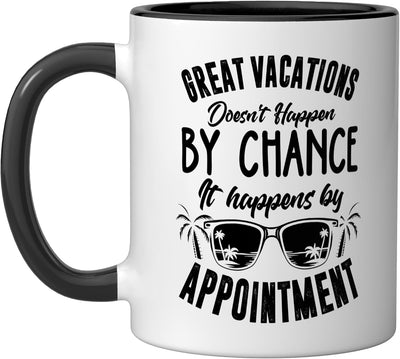 Taza cerámica para agente viajero negra/blanca