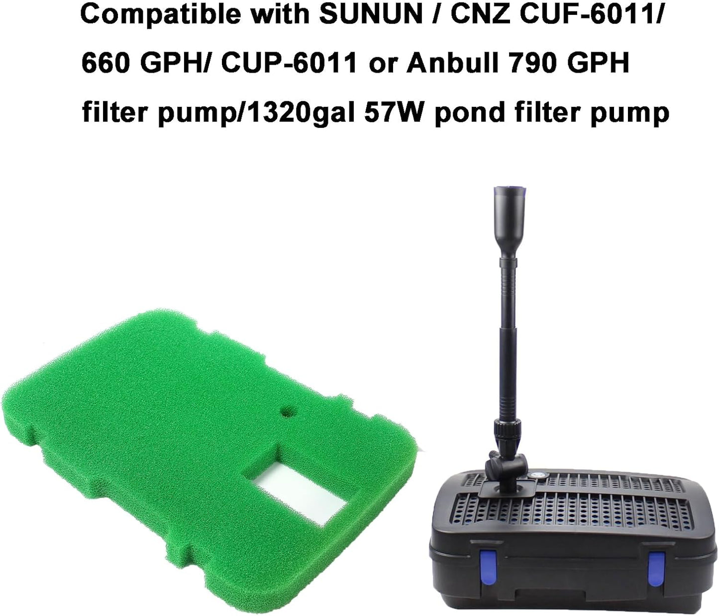 Almohadilla filtro repuesto SUNSUN CUF-6011 estanque