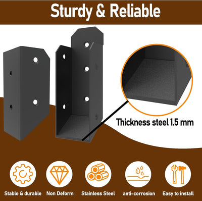 Barandillas cubierta 2x4pulg con soporte acero inox 201