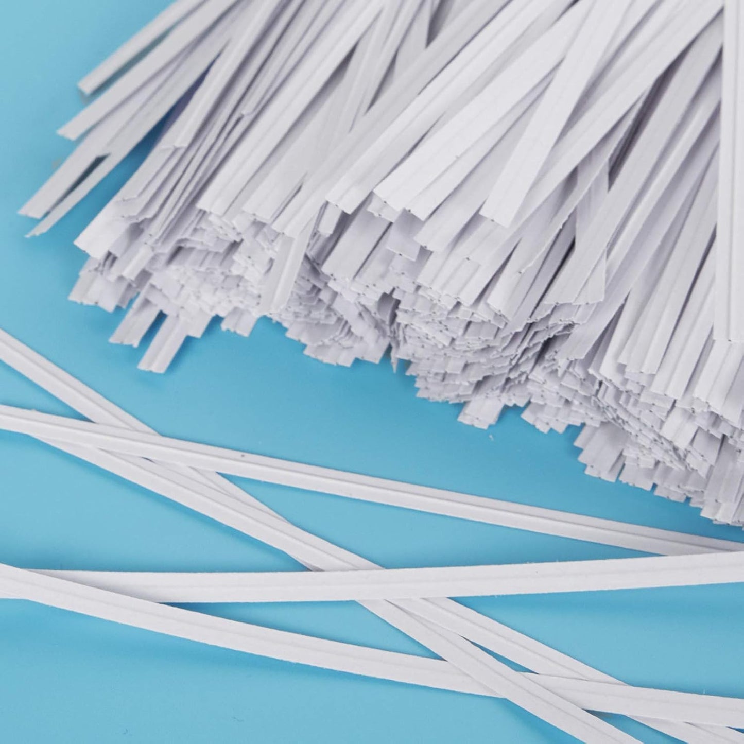 1000 lazos papel blanco reutilizables 4pulg