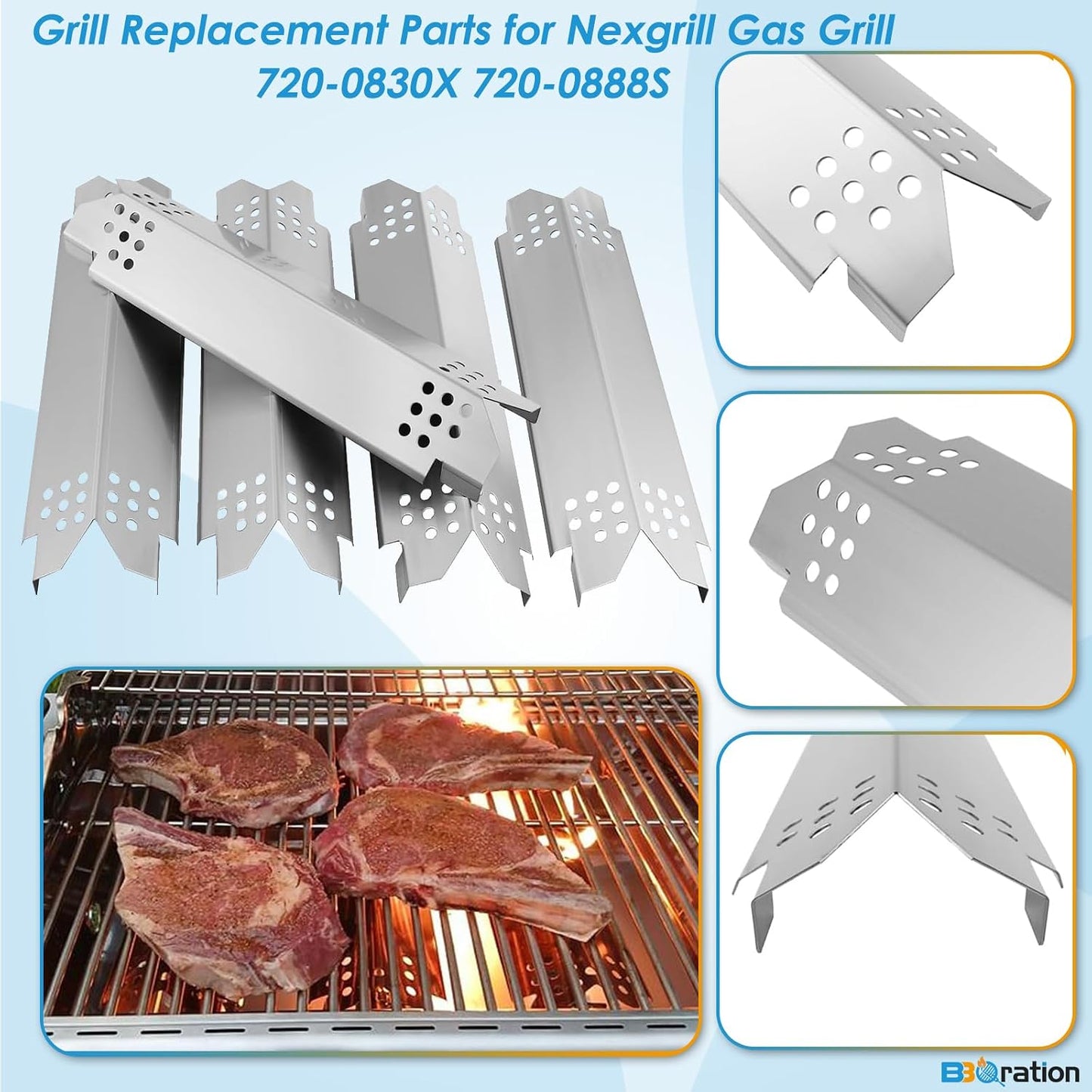 Kit piezas repuesto Nexgrill 5 quemadores 720-0888S