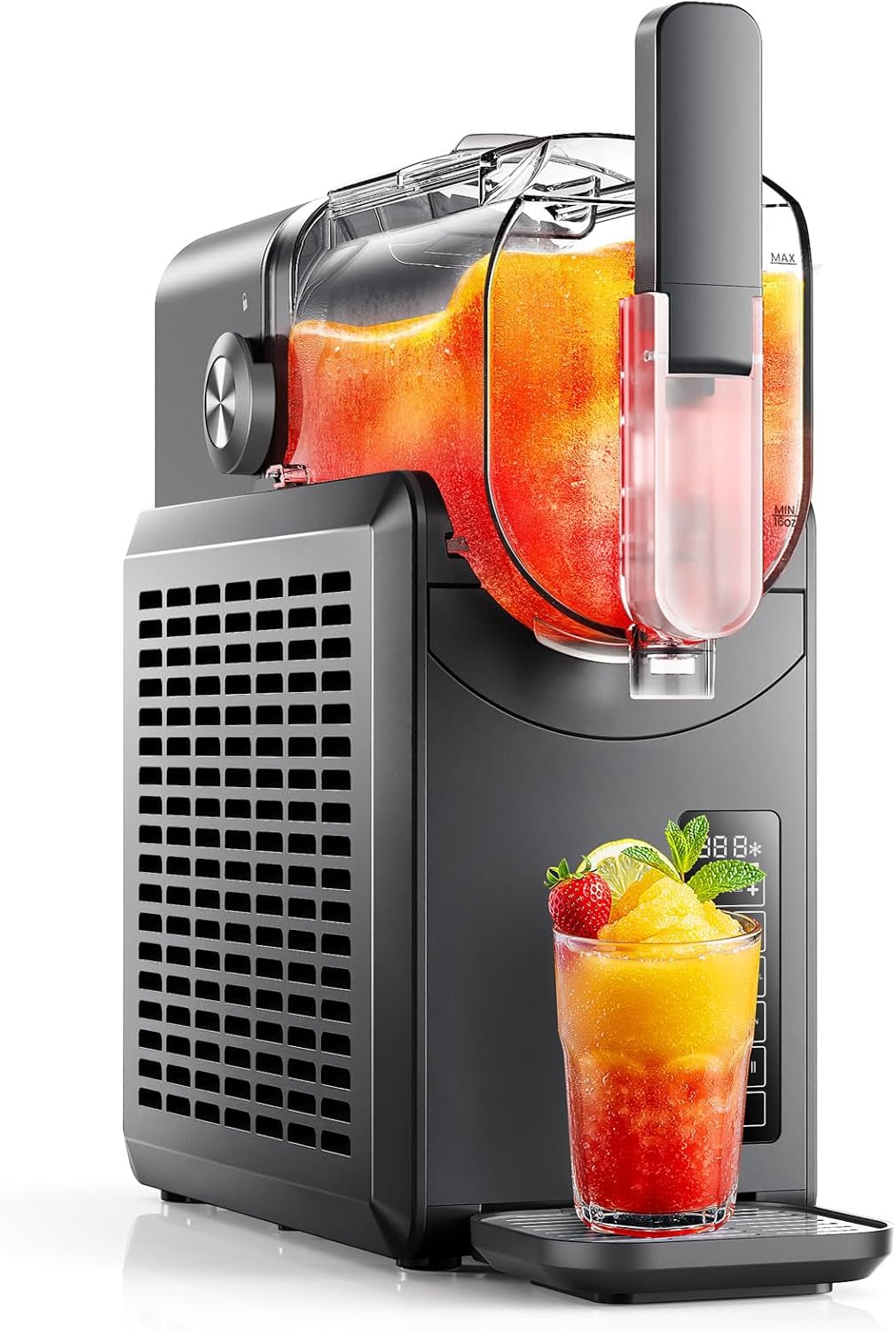 Máquina de granizado sin hielo 88 oz para hogar con LED