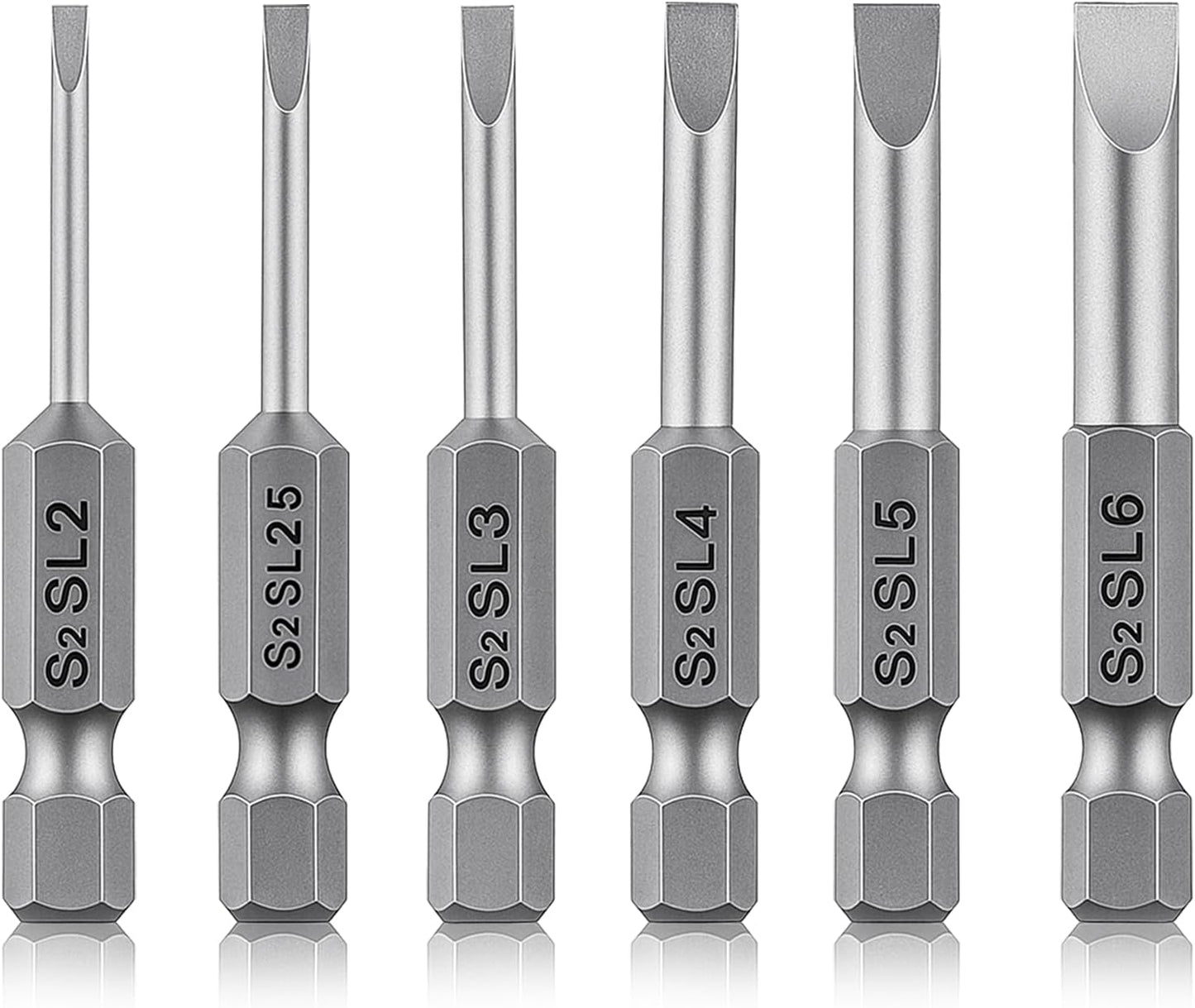 Set 6 Destornilladores Huecos SL2-SL6 Taladro Eléctrico