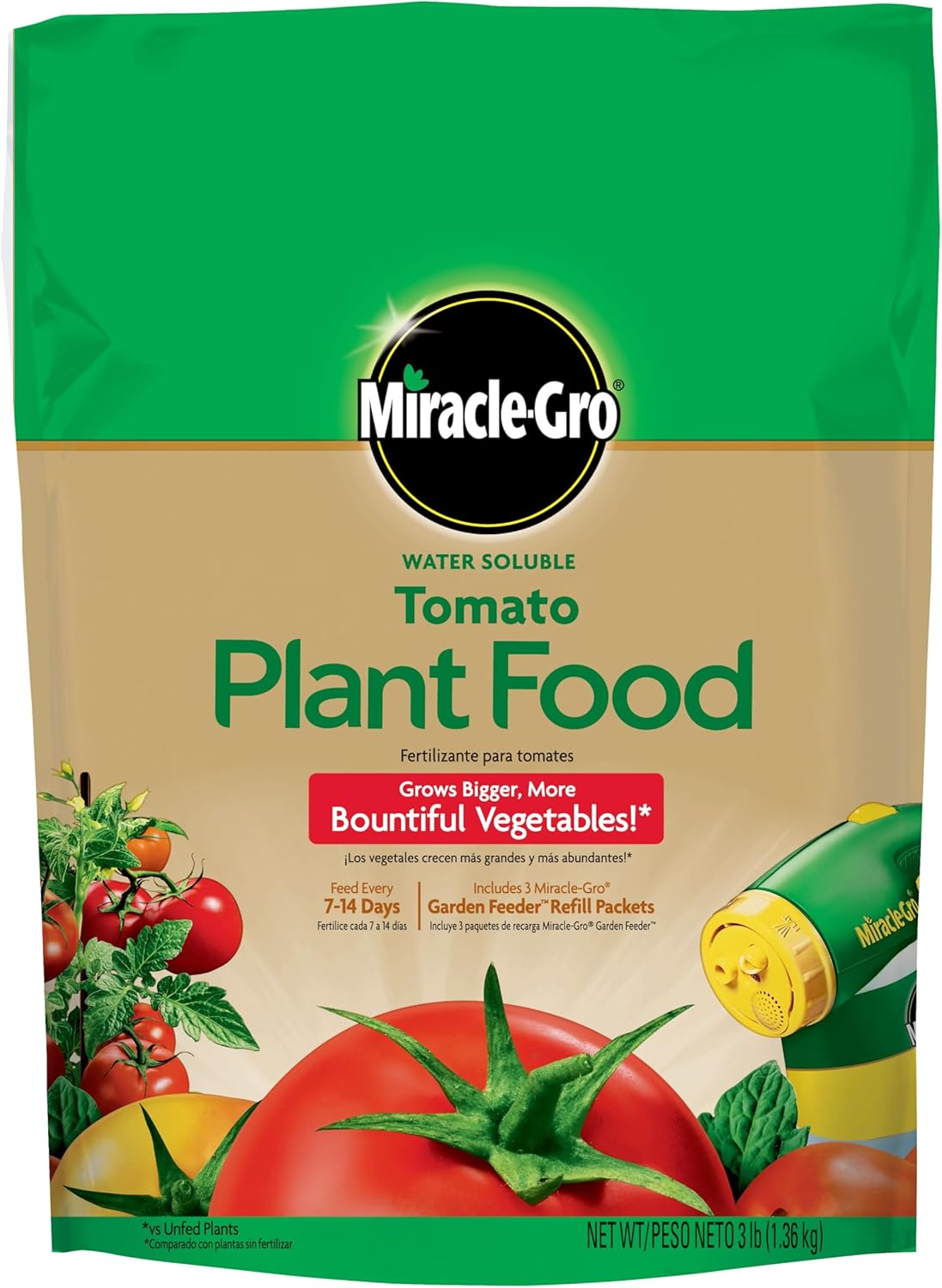 Fertilizante para tomates soluble en agua