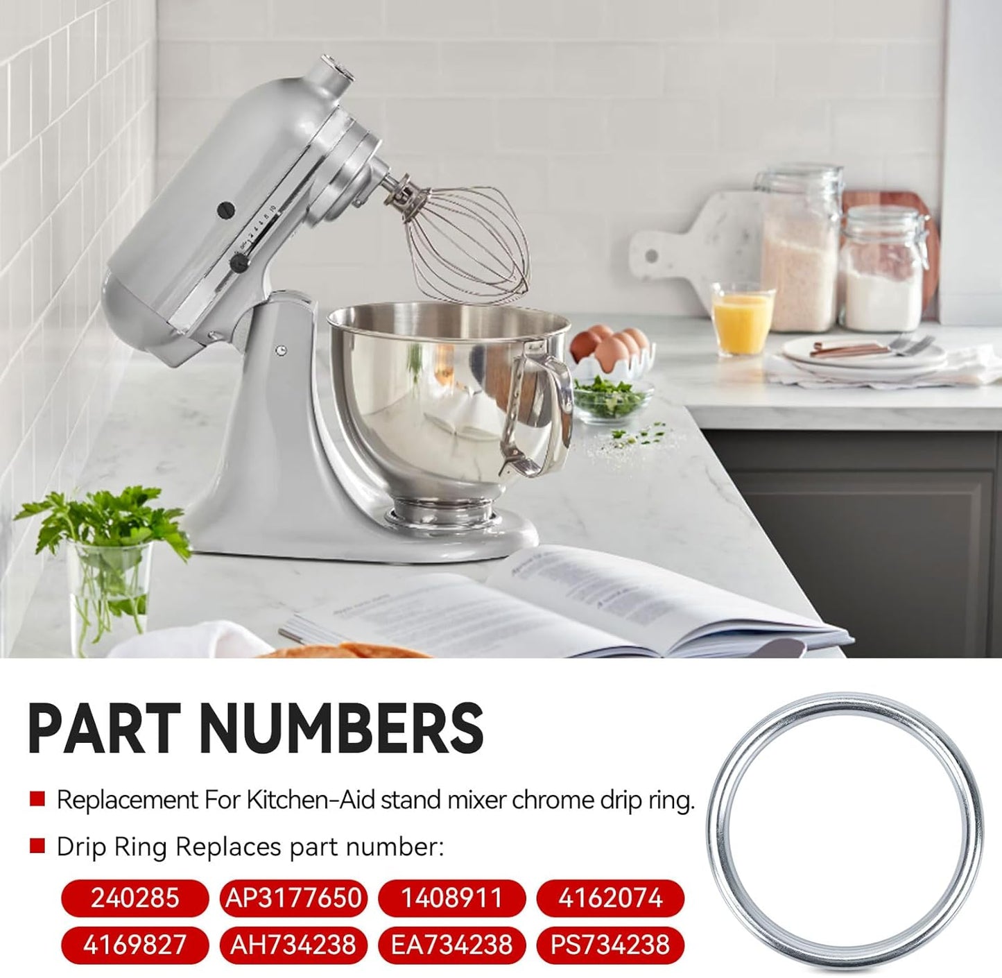 Anillo de goteo para batidora de pie Kitchenaid repuesto
