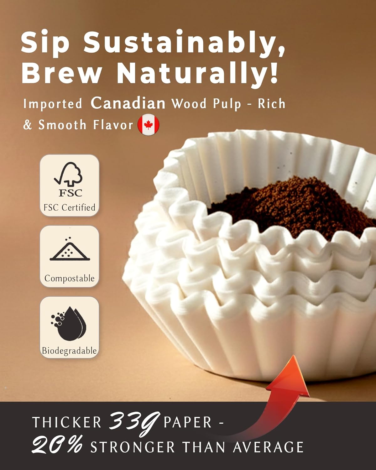 Filtros café 5 tazas 200uds compatibles Mr. Coffee