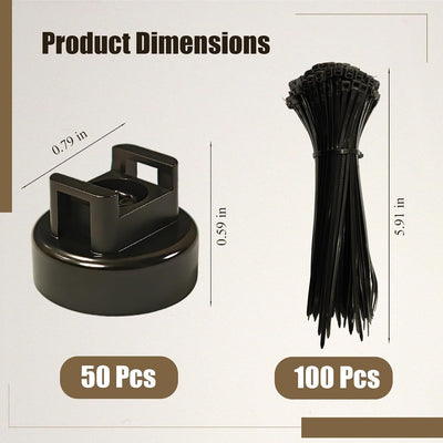 Soportes magnéticos para bridas cables 50 imanes 200 bridas