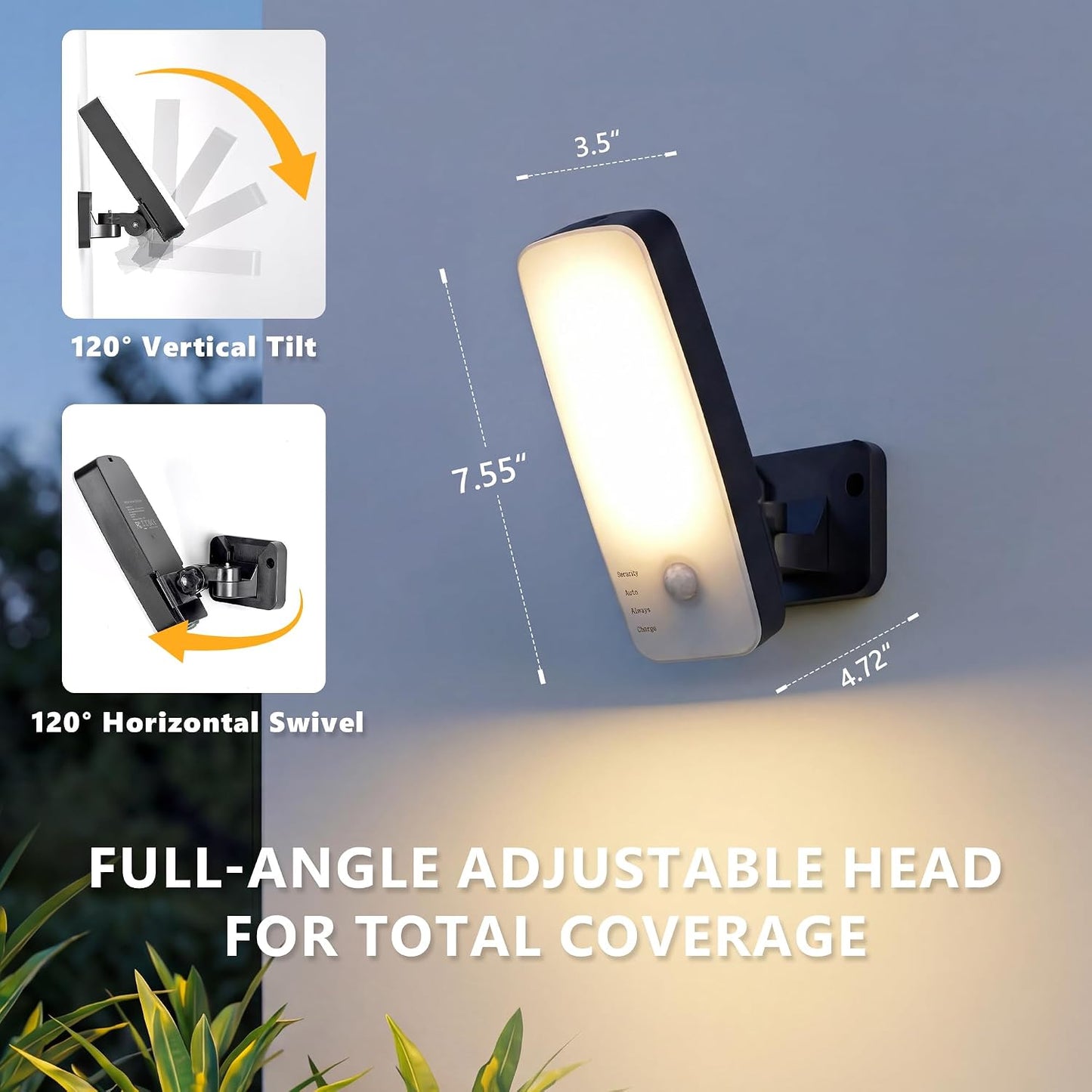 Luz inalámbrica sensor movimiento 10000mAh 3 modos IP65