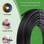 Tubo riego goteo 25ft 1/4 polietileno negro