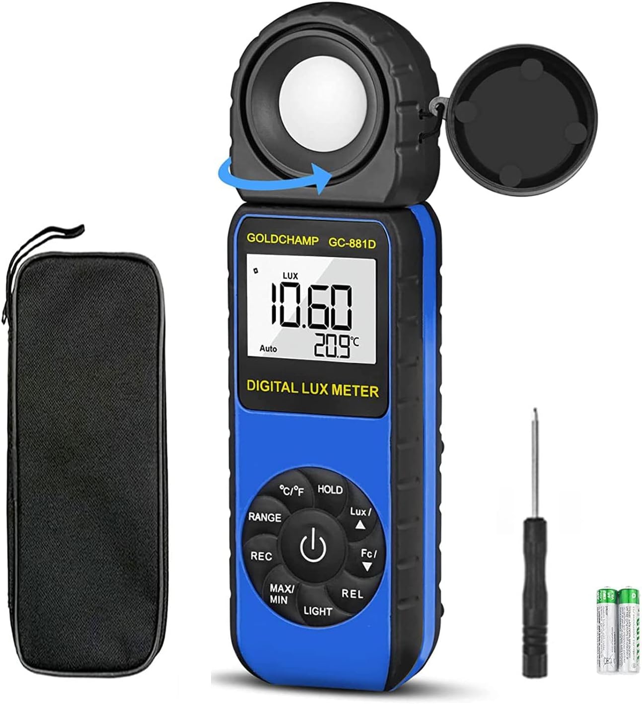 Luxímetro digital sensor giratorio 270º