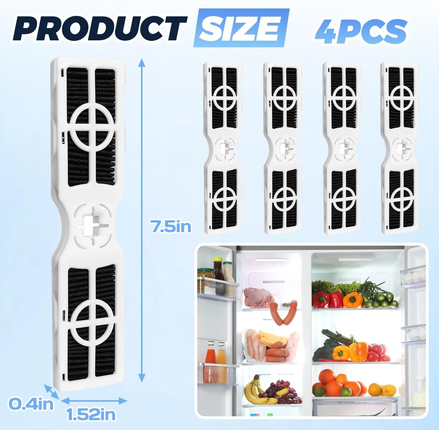 3 Pzas Filtro Aire Nevera Comp Frigidaire AF-2
