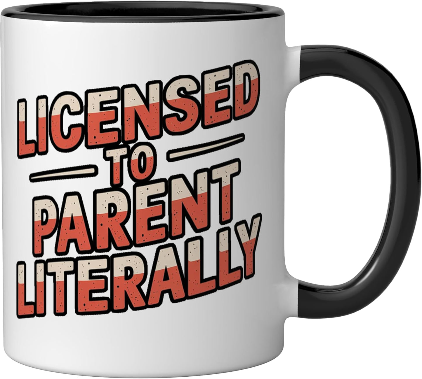 Taza de cerámica con licencia para padres literalmente adopción