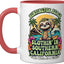 Taza Cerámica Sloth Huntington Beach Roja/Blanca