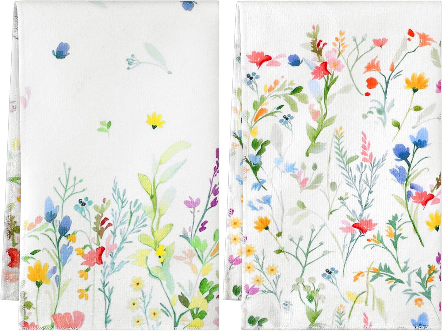 Toallas de cocina Spring Wildflower absorbentes para regalo de casa