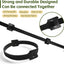 128 Bridas Cables 8pulg Correas Ajustables Organizador Gancho Bucle