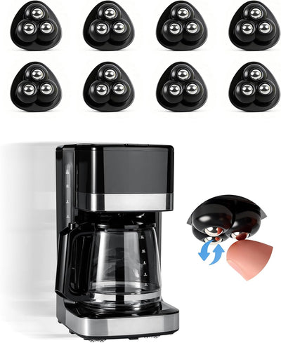 8 Ruedas Giratorias 360° Adhesivas para Electrodomésticos