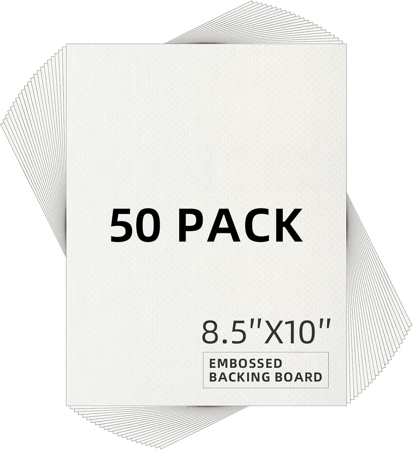 50 Tableros Respaldo 8.5x11pulg 4 Capas Sin Ácidos