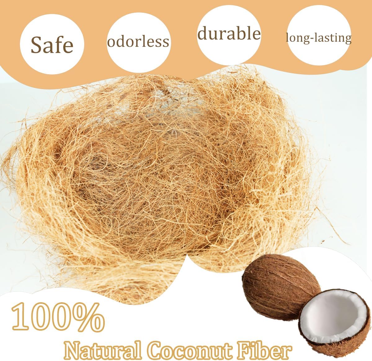 Mulch fibra cáscara coco seda orquídeas cubierta musgo