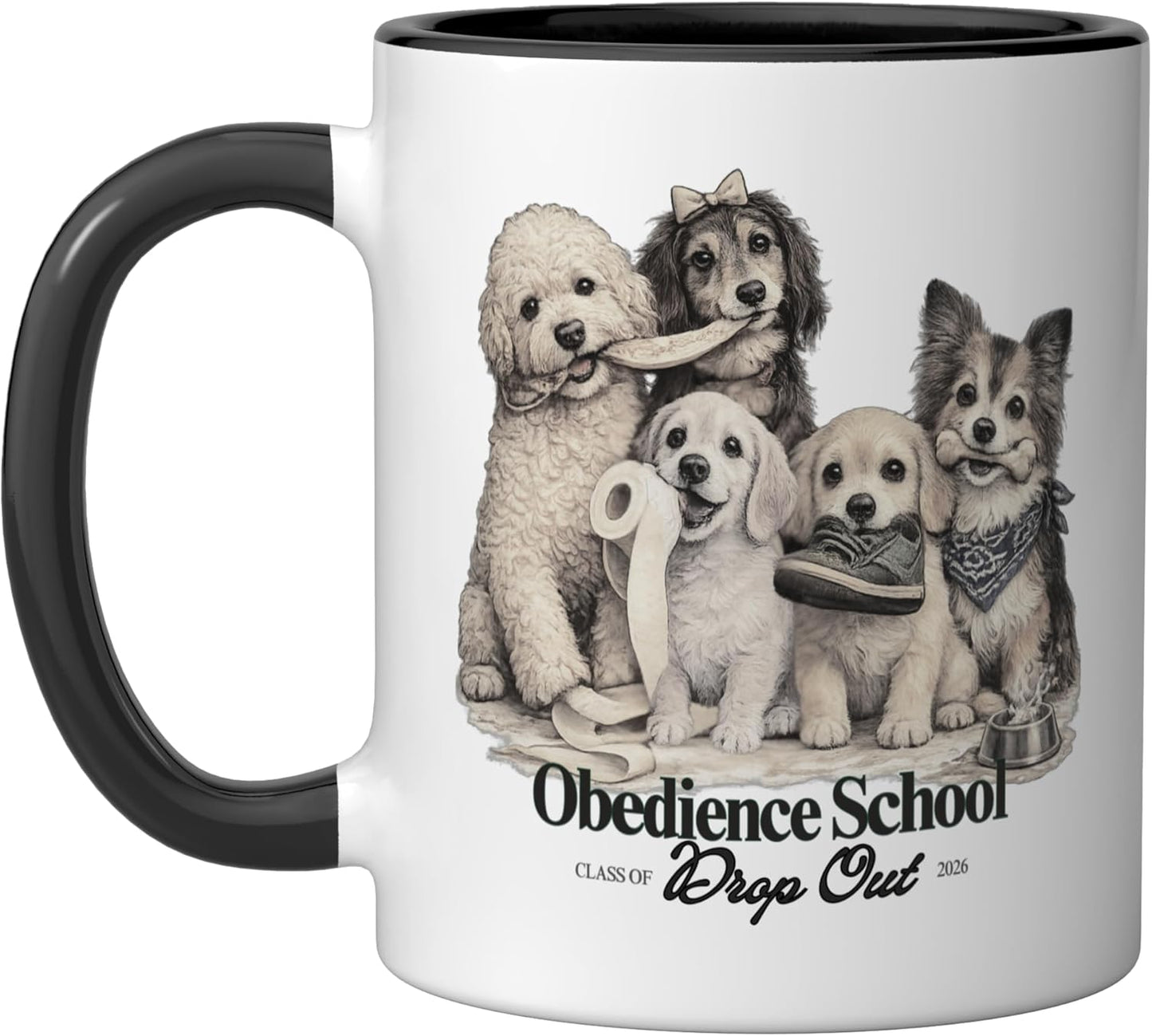Taza Cerámica Clase 2026 Negro/Blanco