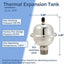 Tanque expansión térmica MIP 1/2 pulg acero inox 2gal