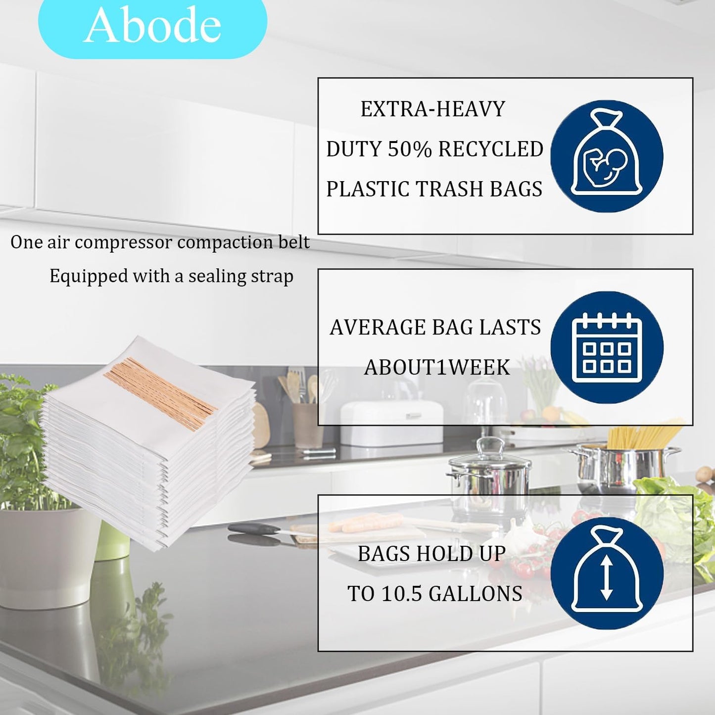 Bolsas compactadoras 18pulg para KitchenAid paquete 30