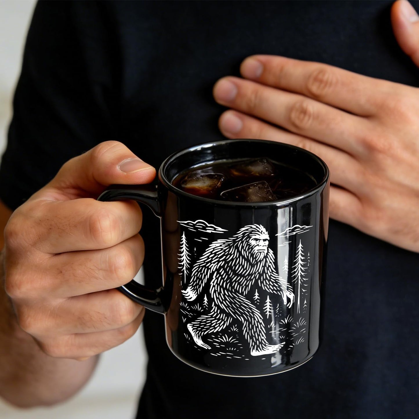 Taza de café Sasquatch Bigfoot para hombres y amantes de criptidos