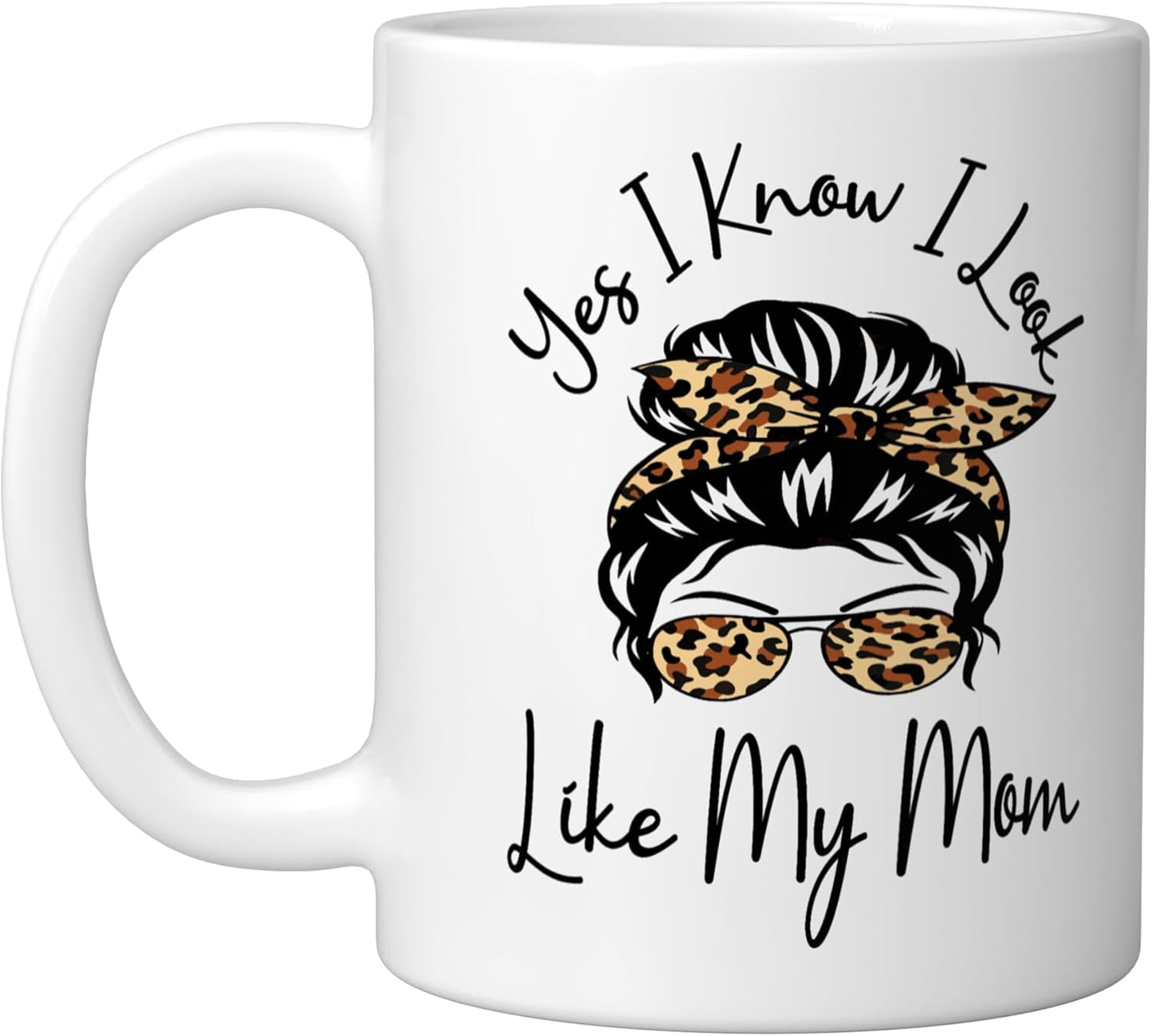 Taza de cerámica con dibujo de leopardo para Madre's Day