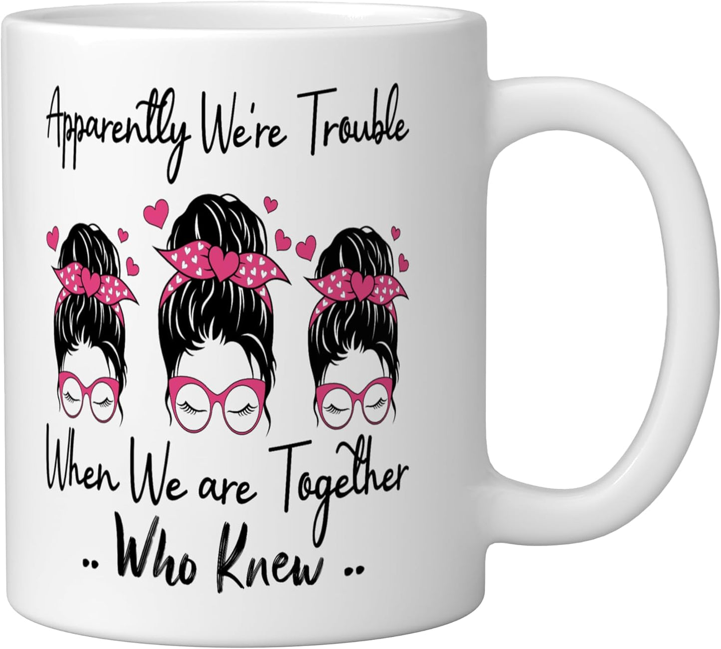 Taza de cerámica blanca Apparentemente Somos Problema Juntos