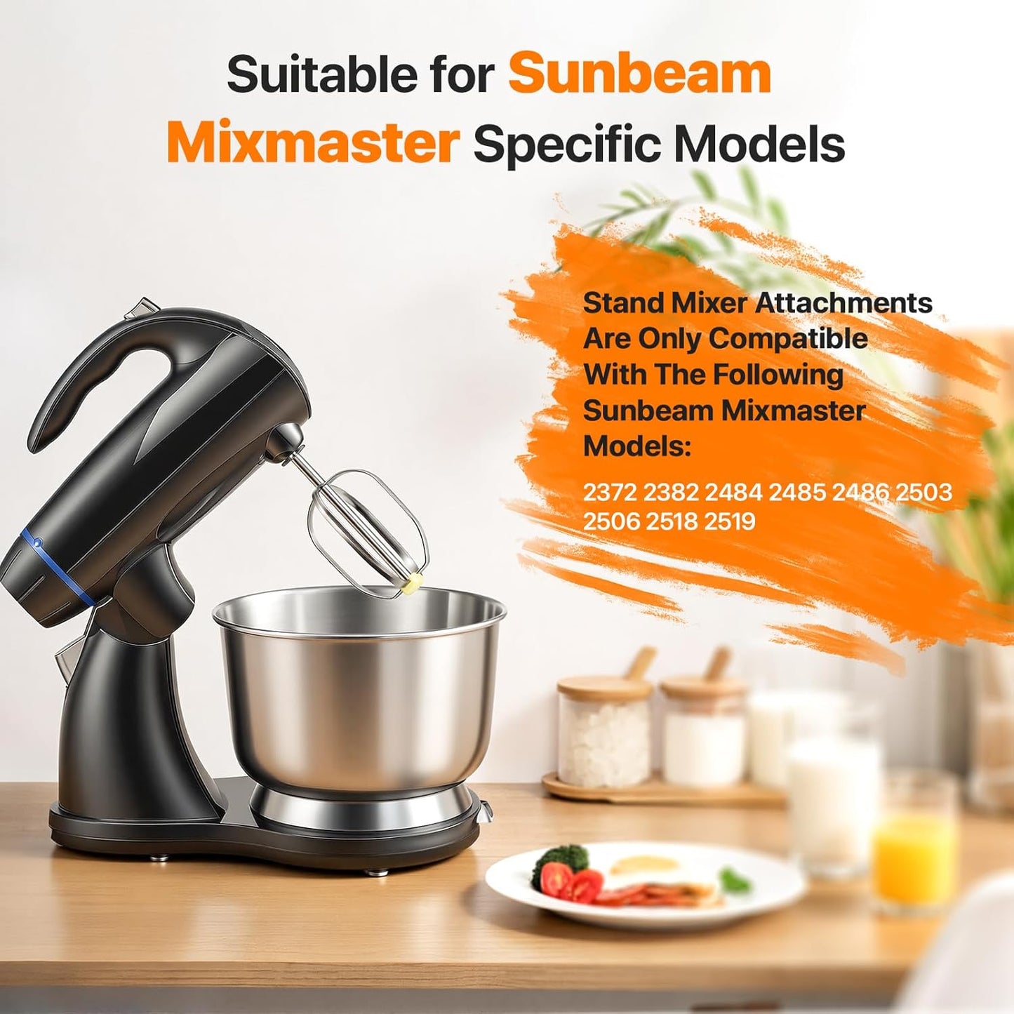 Batidores repuesto comp Sunbeam Mixmaster 2355-2364 acero inox