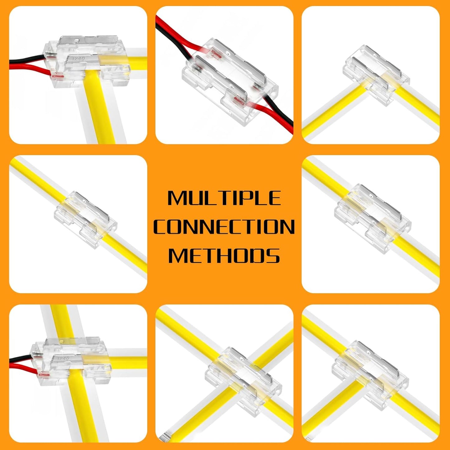 Pack 20 Conectores Tira Led 2 Pines 0.315pulg