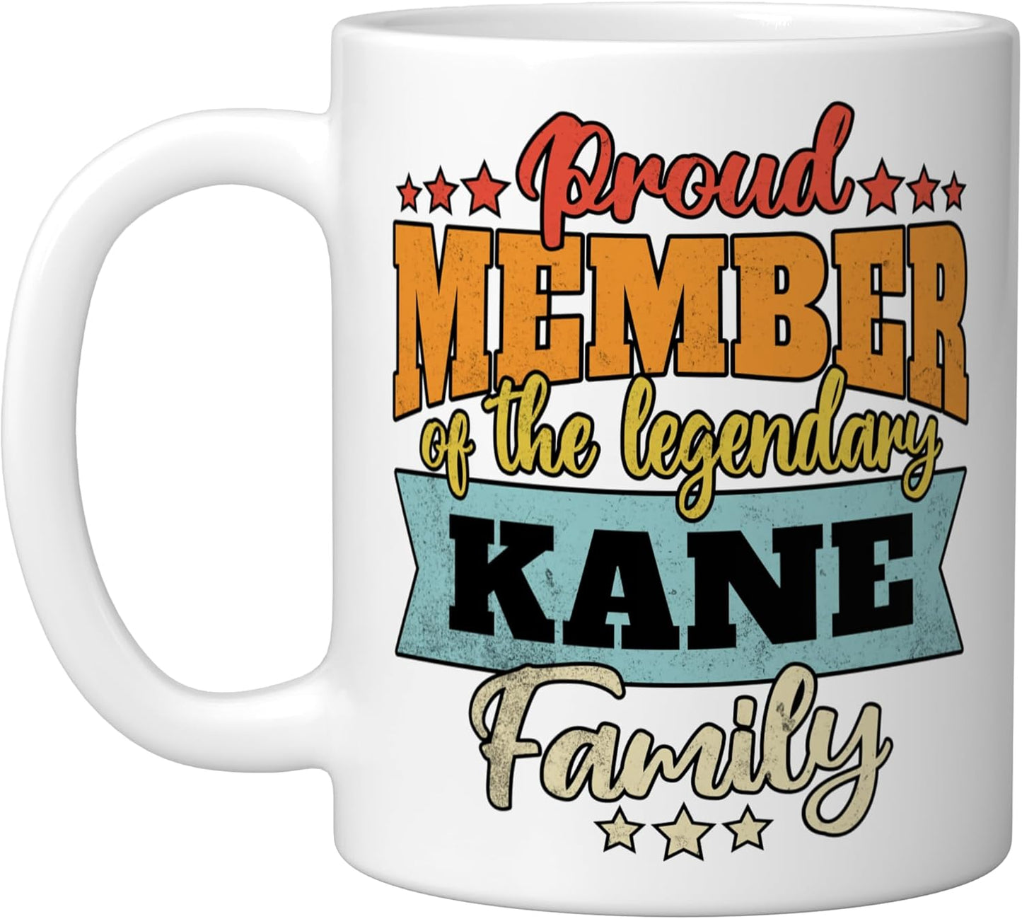 Taza cerámica Kane Family Kane en blanco