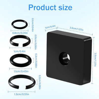Anillo retención 1/2" y 3/8" fricción junta tórica llave impacto