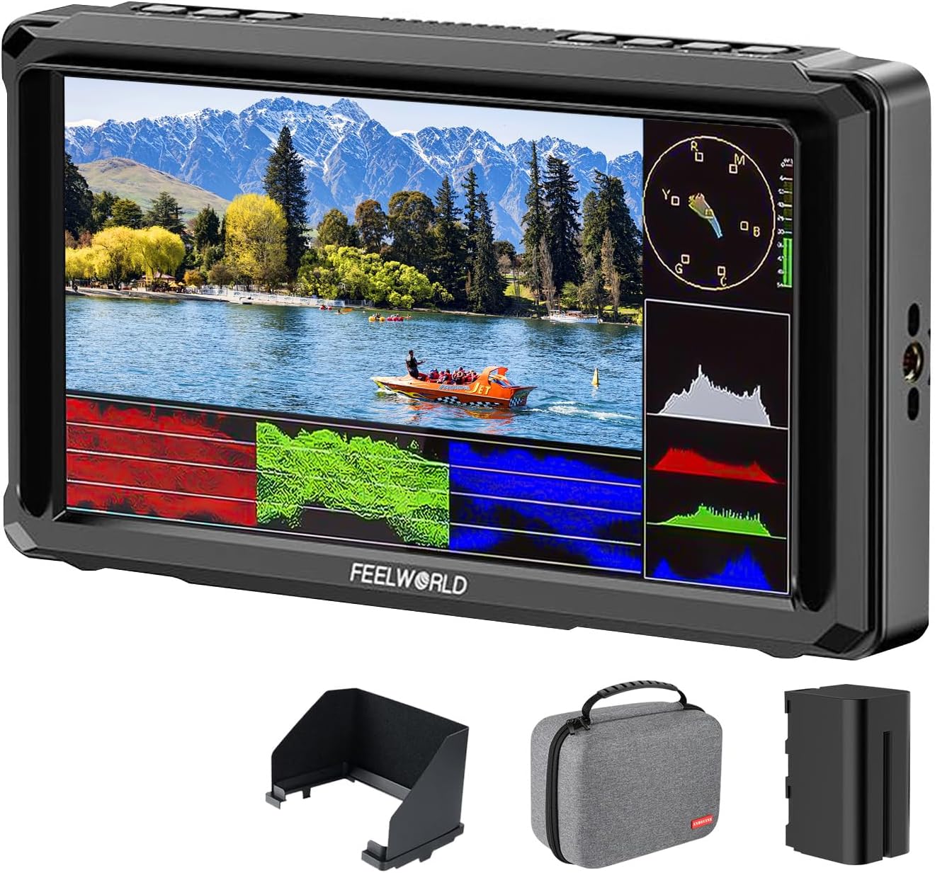 Monitor 6pulg 4K 1200nit HDMI forma onda LUT 3D