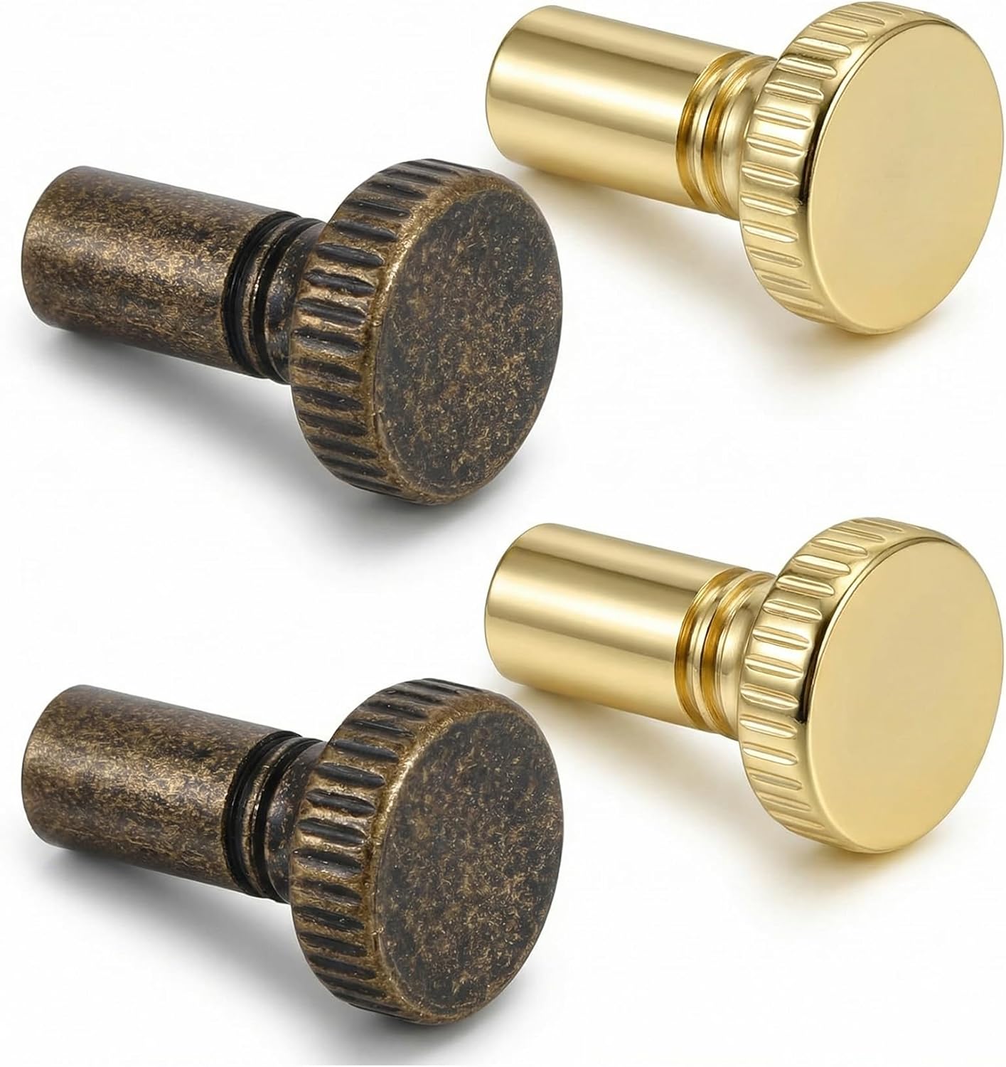 4 Pzas Manilla Interruptor Luz Metal 21x14mm Bronce