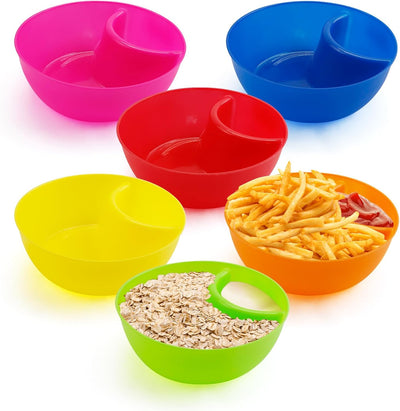 Juego de 6 cuencos de salsa antiempañamiento aptos para microondas y lavavajillas