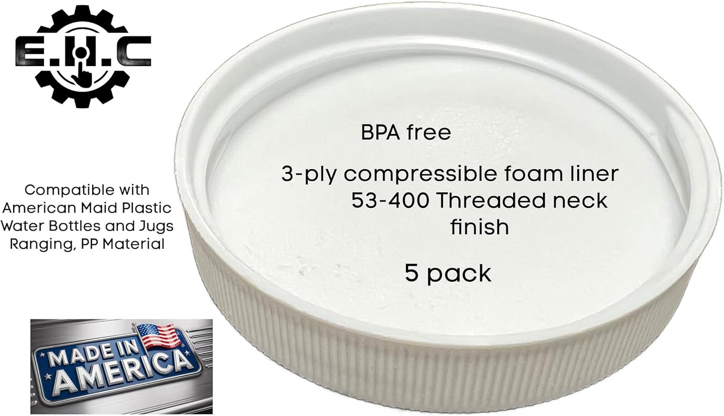 Tapas reutilizables para jarra 3-5gal comp American Maid set 5