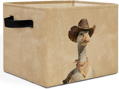 Caja almacenamiento ganso asas cesta ropa sucia plegable
