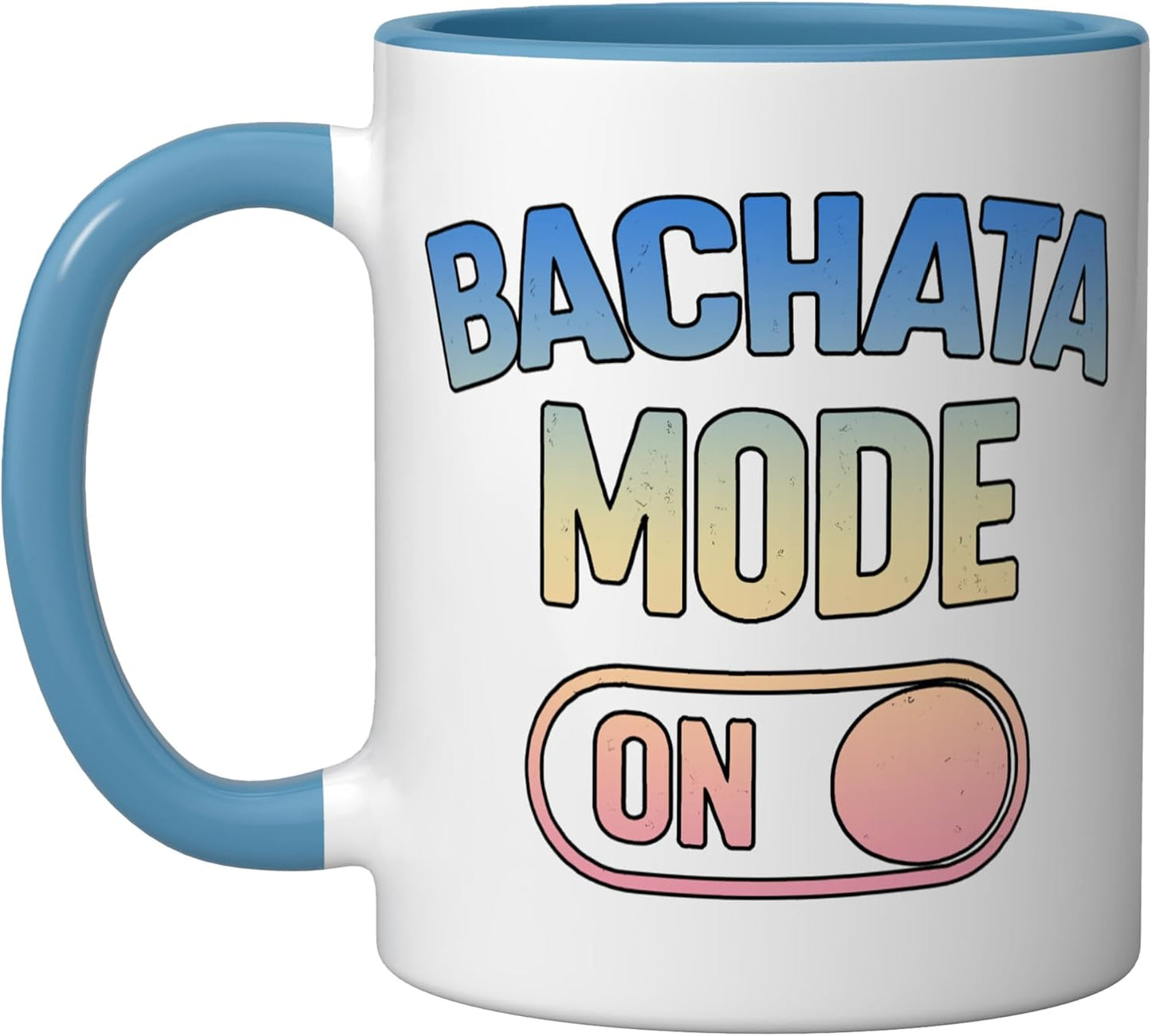 Taza Cerámica Bachatera Dancer Azul/Blanco