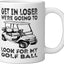 Taza Cerámica para Golf Blanca
