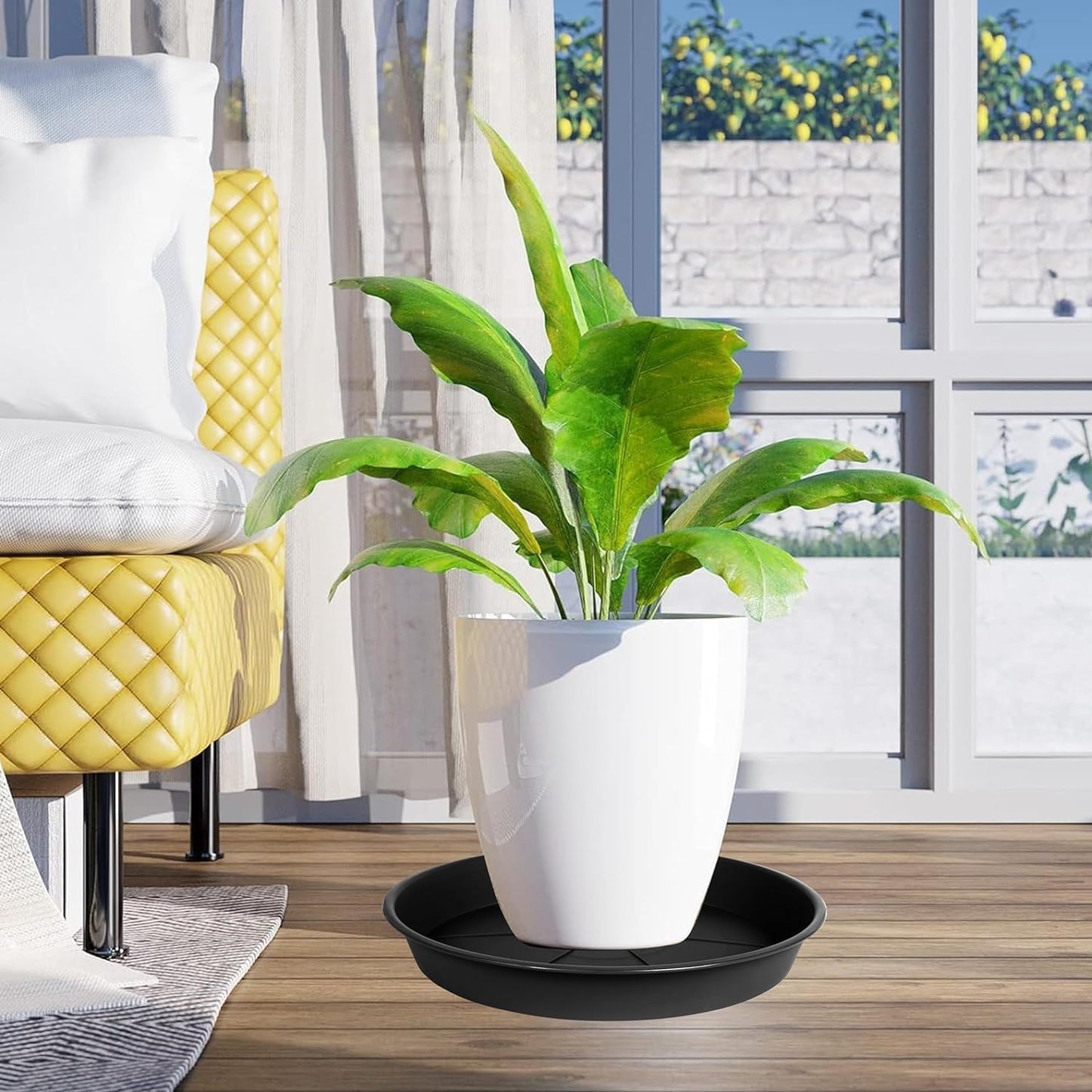 Platillo para plantas 30,48cm plástico resistente redondo