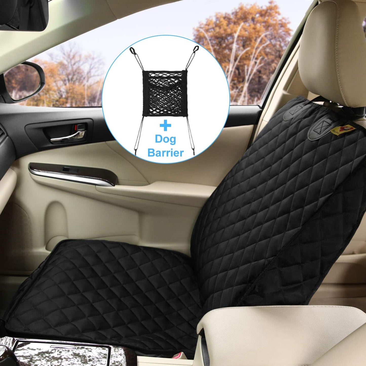 Funda asiento perro delantero impermeable antideslizante