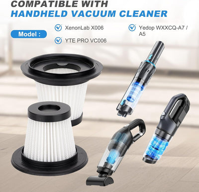 Filtro repuesto compat XenonLab X006 YTE PRO VC006 paq 6