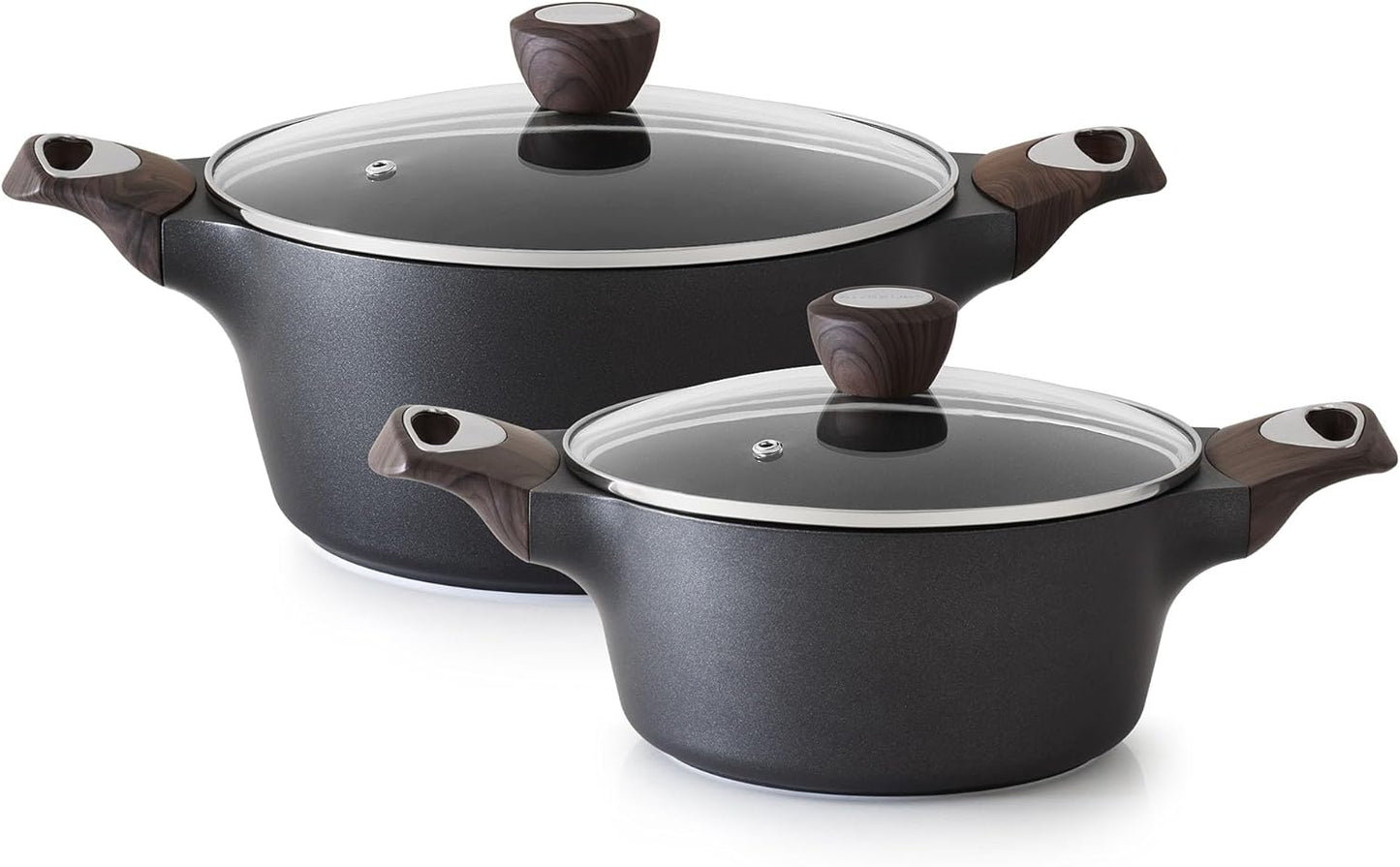 Olla antiadherente con tapa 2.6qt juego sopa guiso