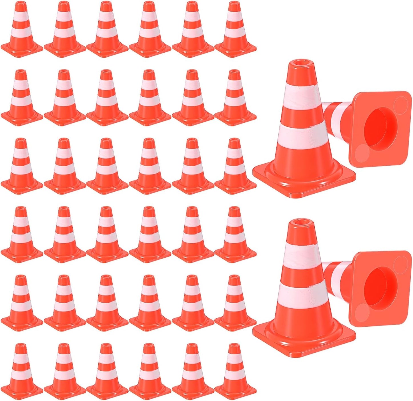 40 Conos Plástico Naranja 0.95pulg Mesa Arena Modelo