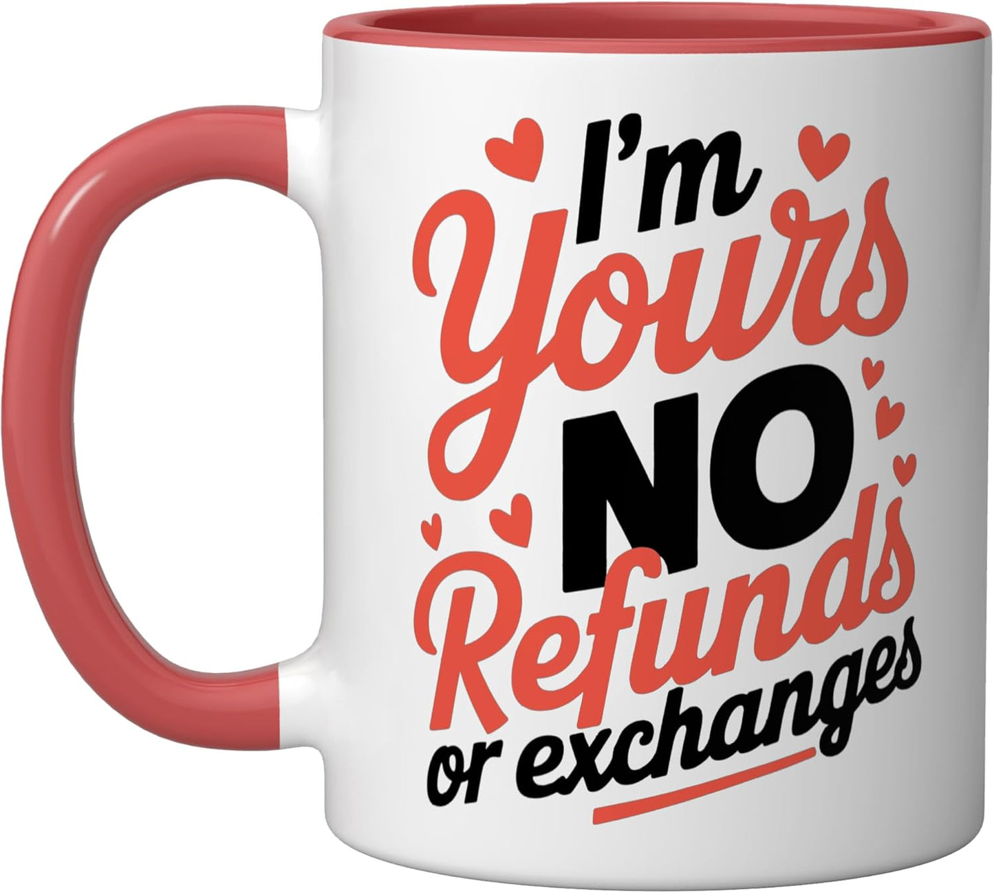 Taza cerámica I'm Yours Roja/Blanca sin devoluciones ni cambios