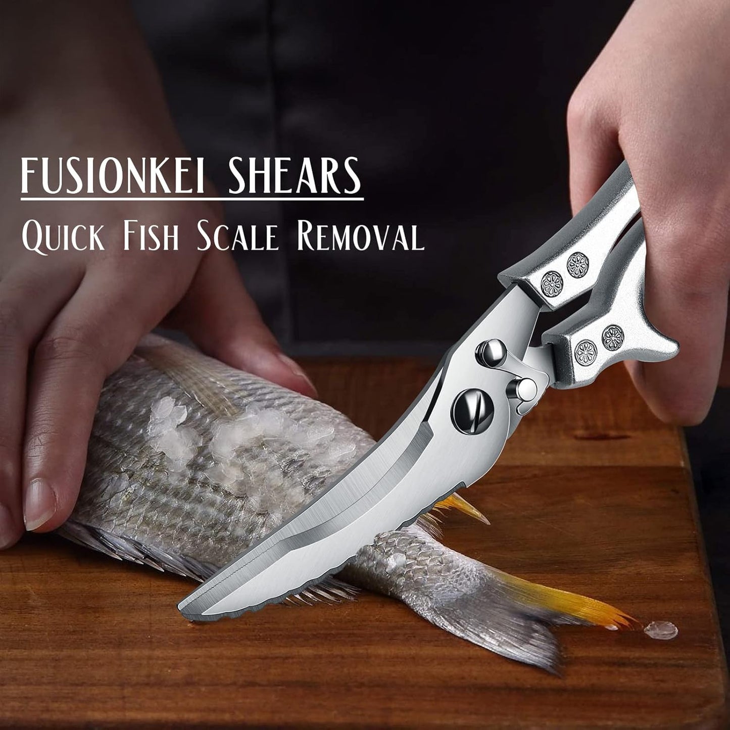 Tijeras cocina cuchillo Kukri resistente exterior