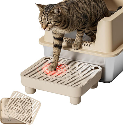 Rampa caja arena gatos alfombrilla ABS antideslizante