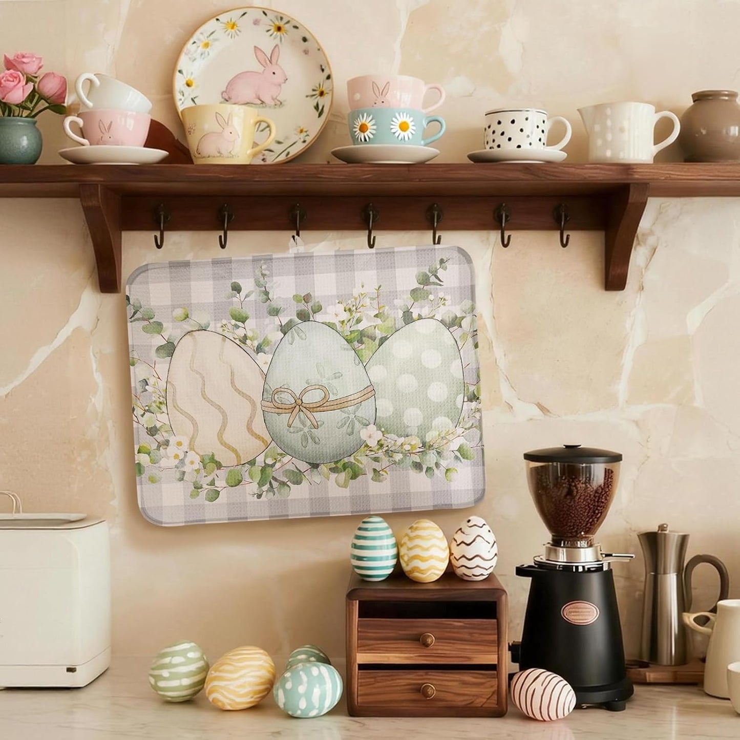 Tapete secado platos Pascua 18x24pulg encimera cocina