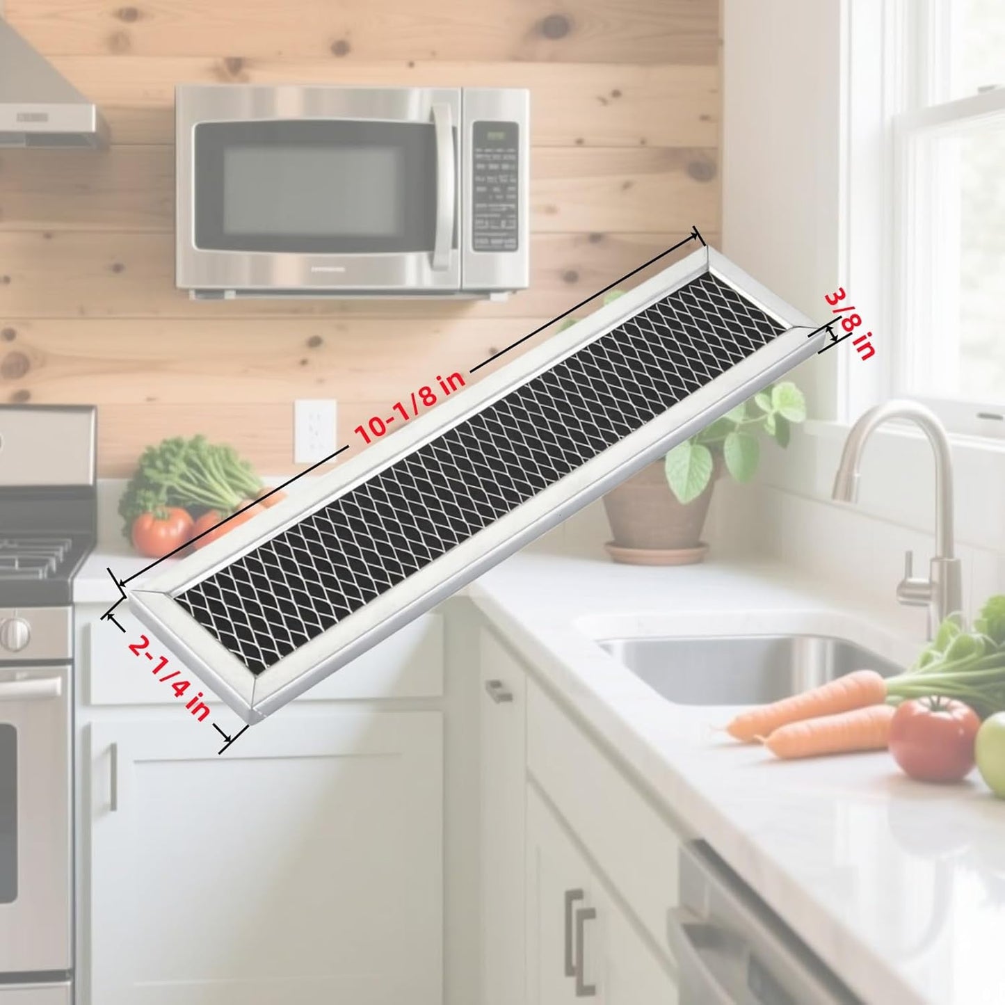 Filtro microondas GE WB02X11550 Frigidaire carbón 3 pzas